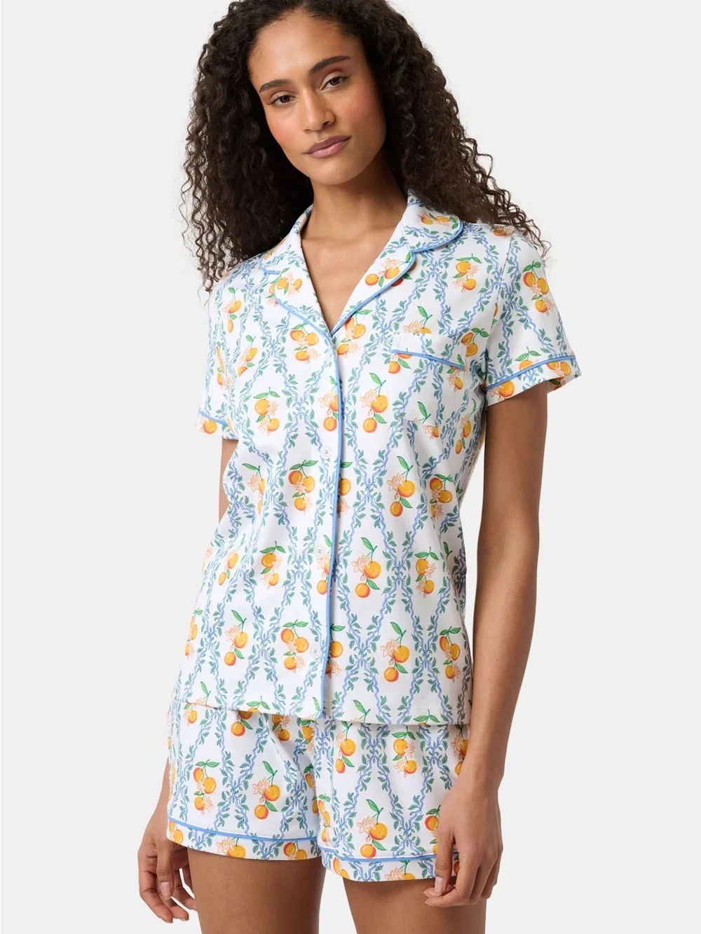Roller Rabbit Clementine Trellis Polo Pajamas